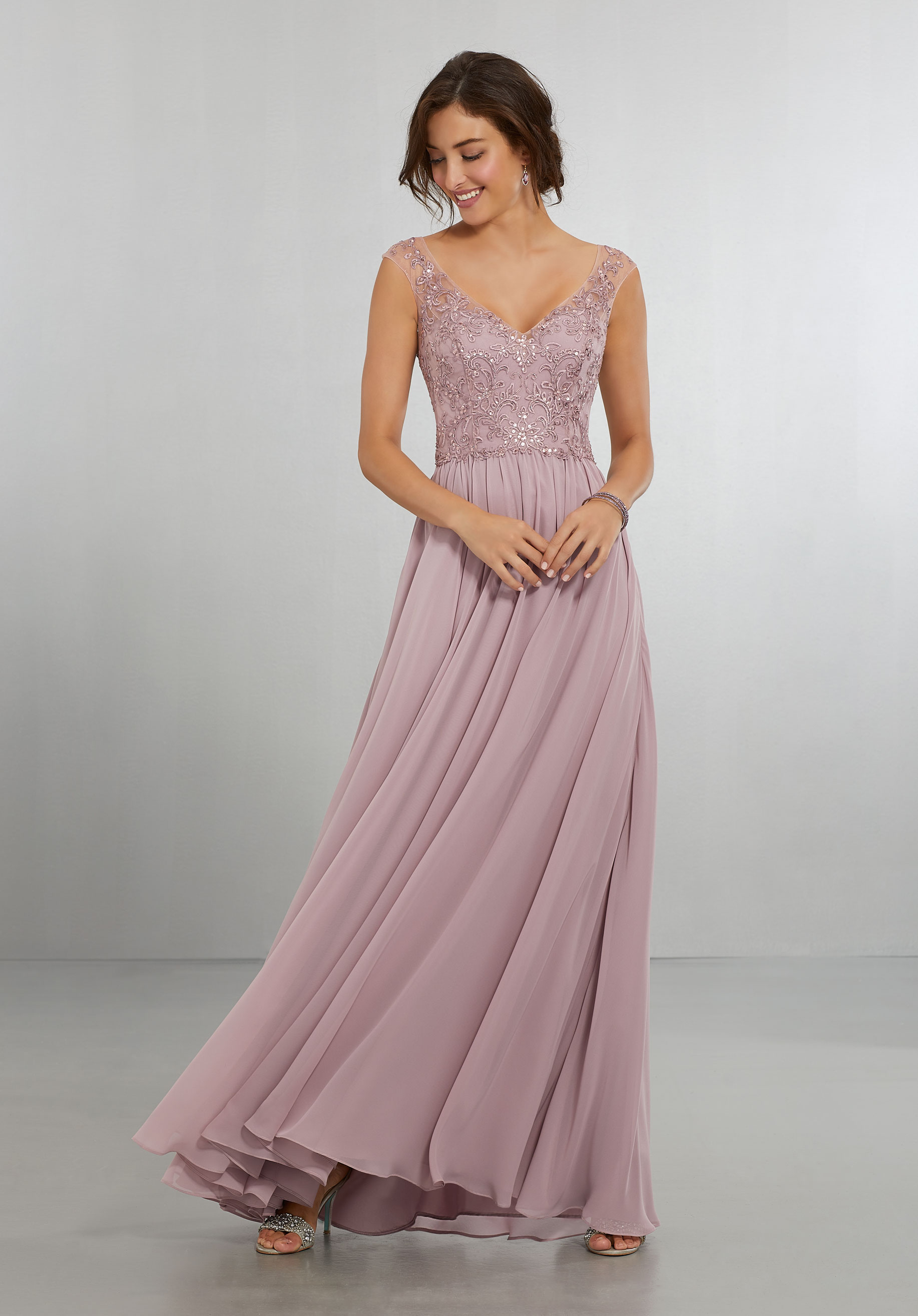 Mauve Evening Gown