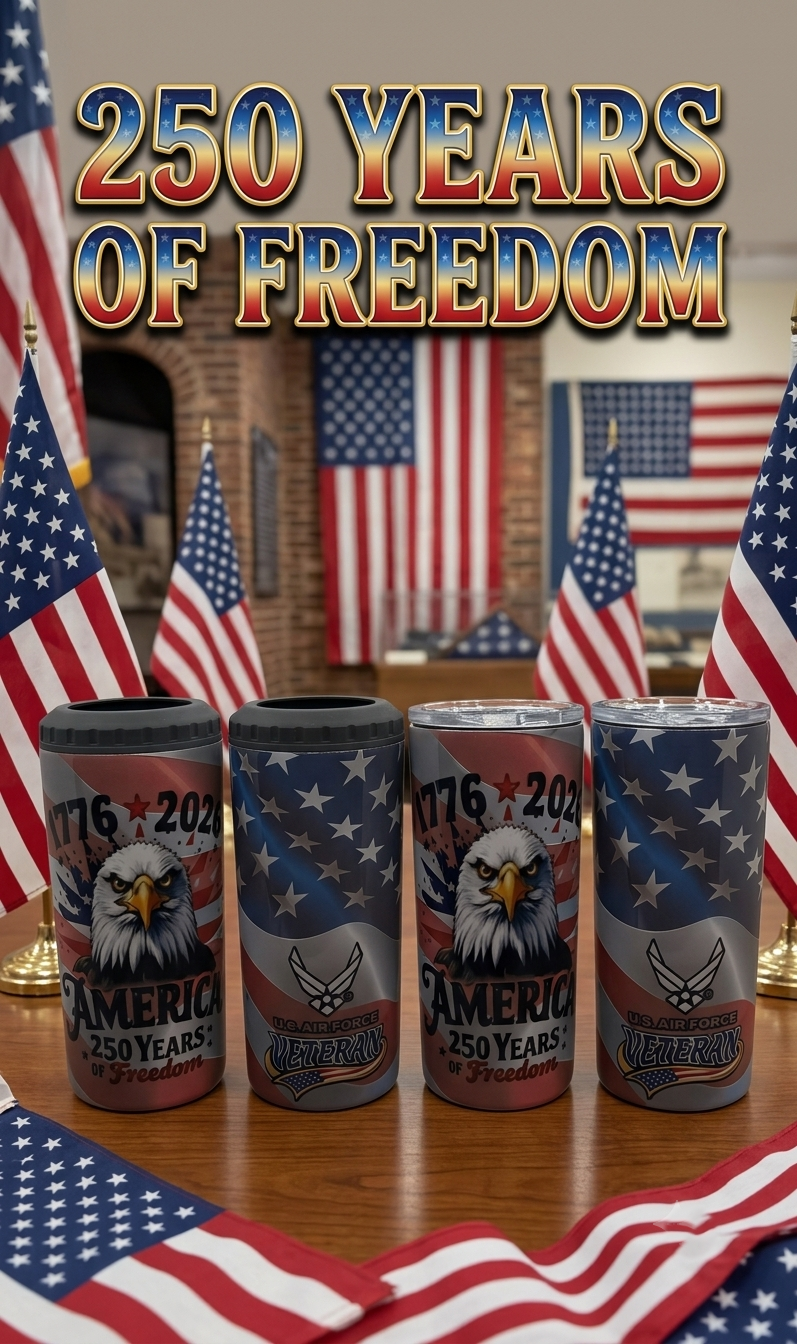 America 250 Years Commemorative Tumbler/Koozie Combo