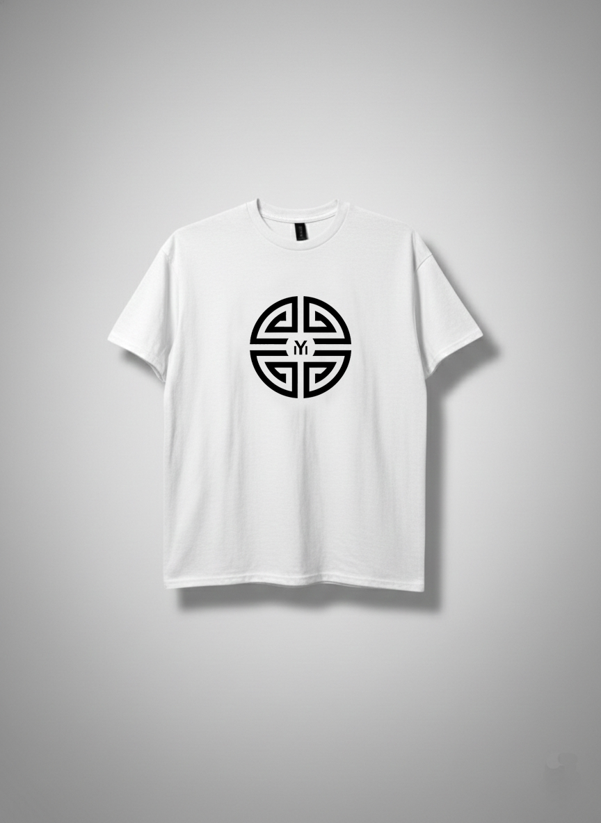 Logo T-Shirt White Black Unisex