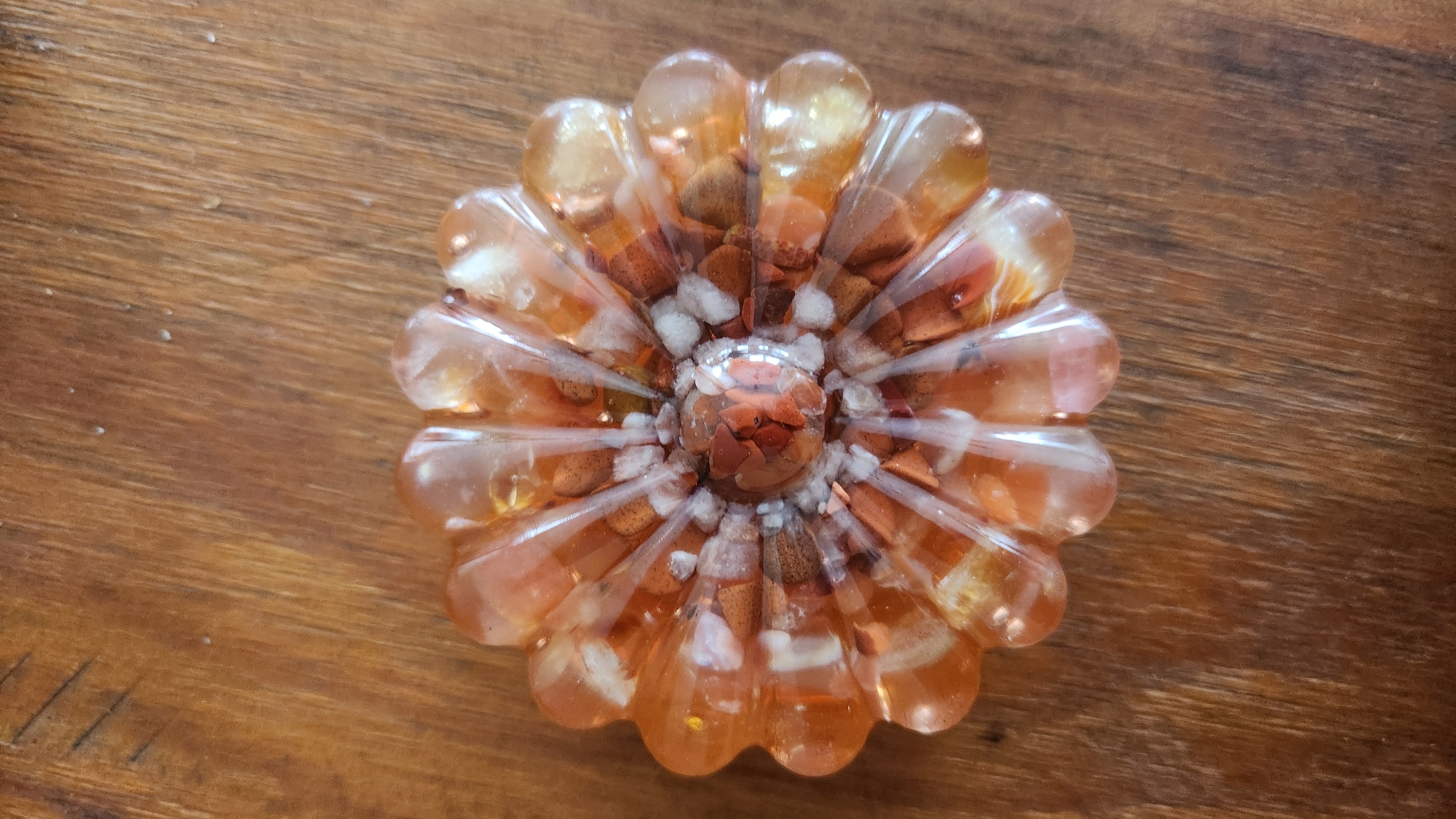 Amber Flower Orgonite