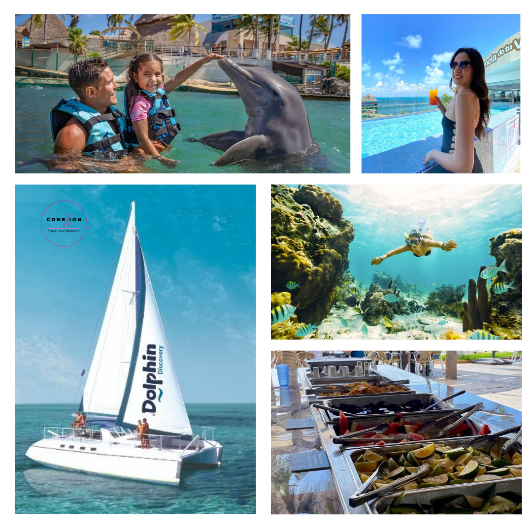 Catamaran + Dolphin Connection Isla Mujeres, Cancun
