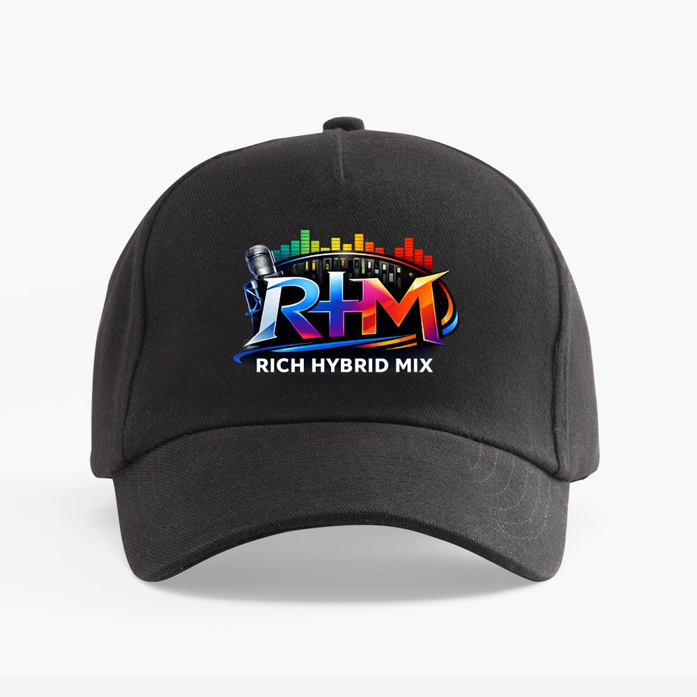 Rich Hybrid Mix Baseball Cap - Black