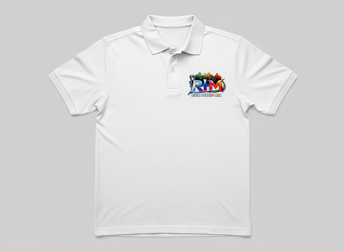 Rich Hybrid Mix  Regular Polo Shirt -  White