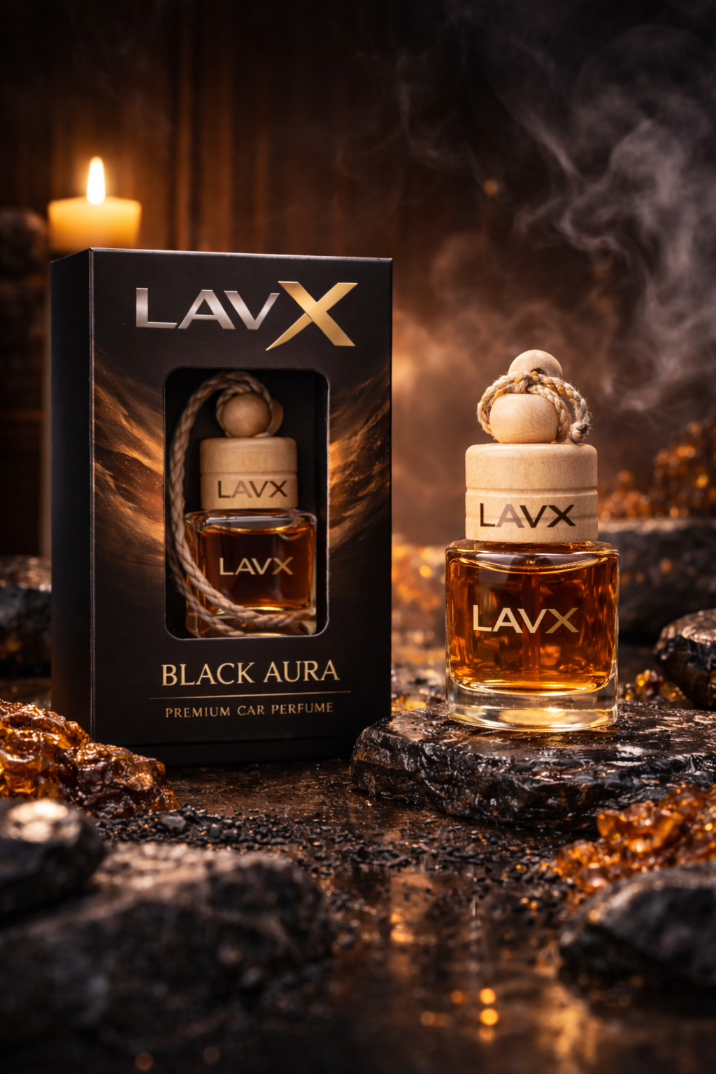 LAVX Black Aura Car Perfume