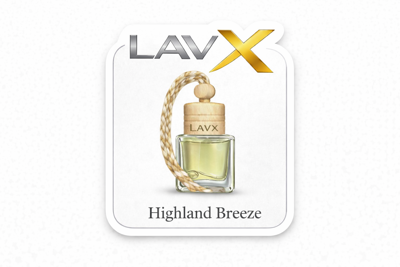 LAVX Highland Breeze Car Perfume | Mountain Air Fresh Fragrance | Premium Wooden Cap Bottle | 8ml