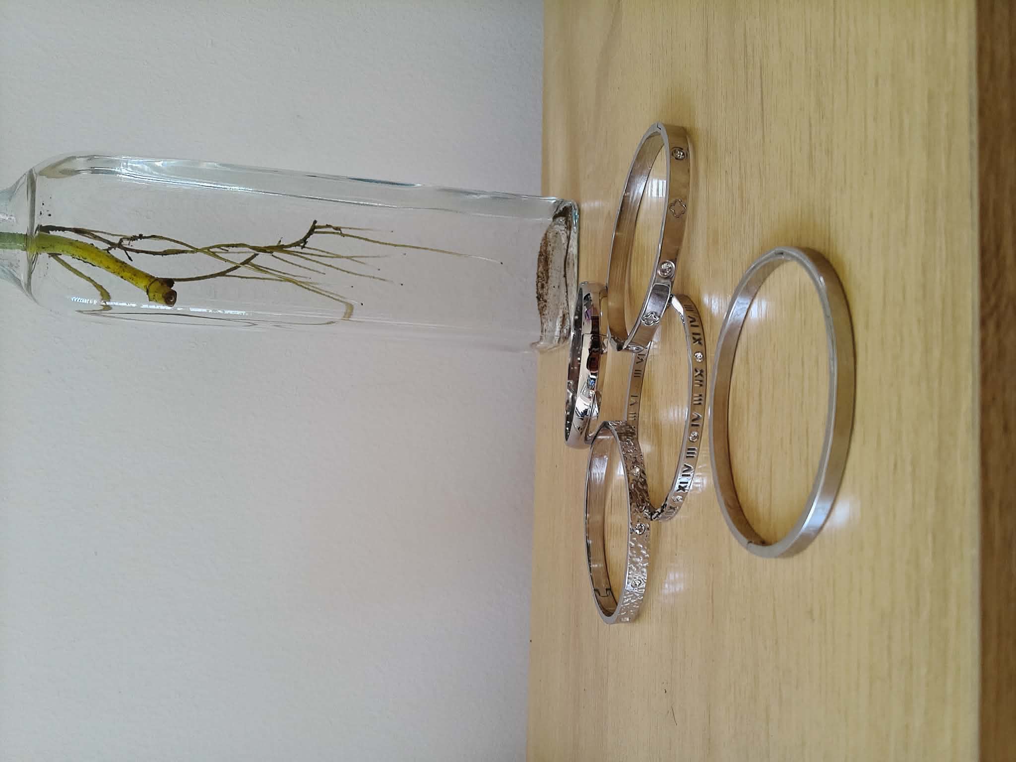 Pulsera de acero inoxidable chapa 18k ✨