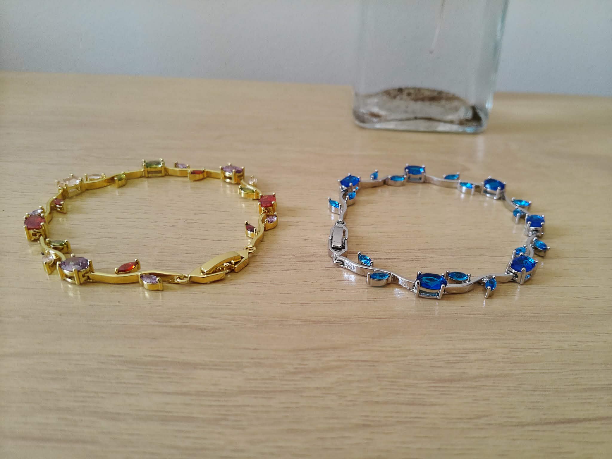 Pulsera de Tulipanes y Pétalos en chapa de Oro 18K 🌸✨