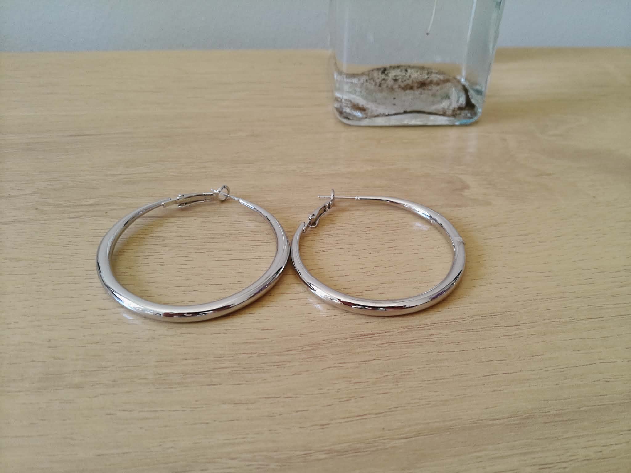 Aretes color plata de aleacion 🎁✨