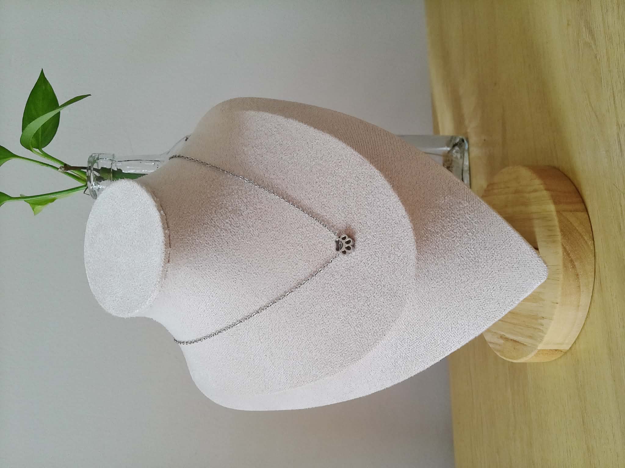 📿 Collar de Acero con Dije de Huellita 🐾