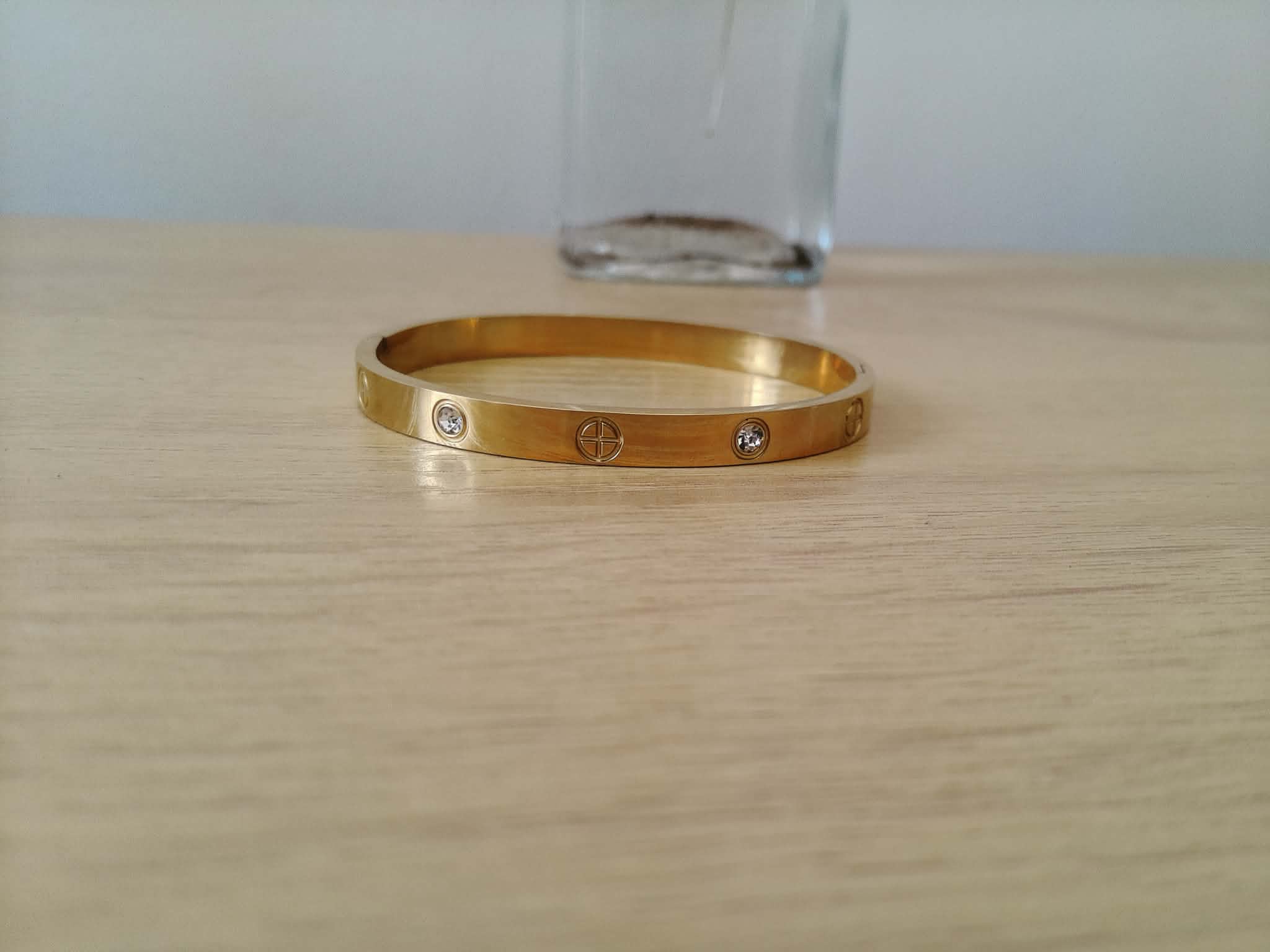 Pulsera de acero inoxidable chapa 18k ✨