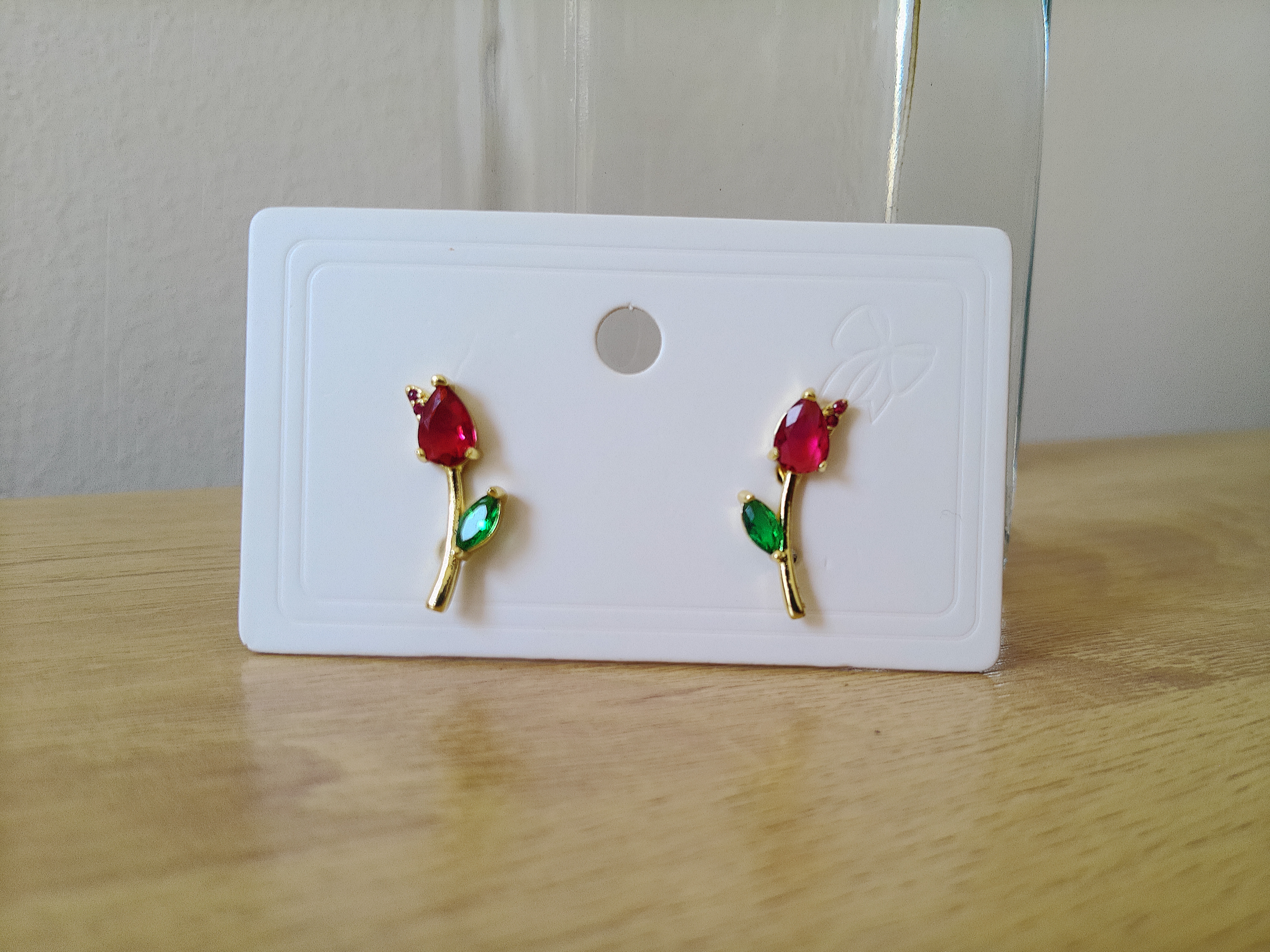 Combo Aretes y Collar tulipanes