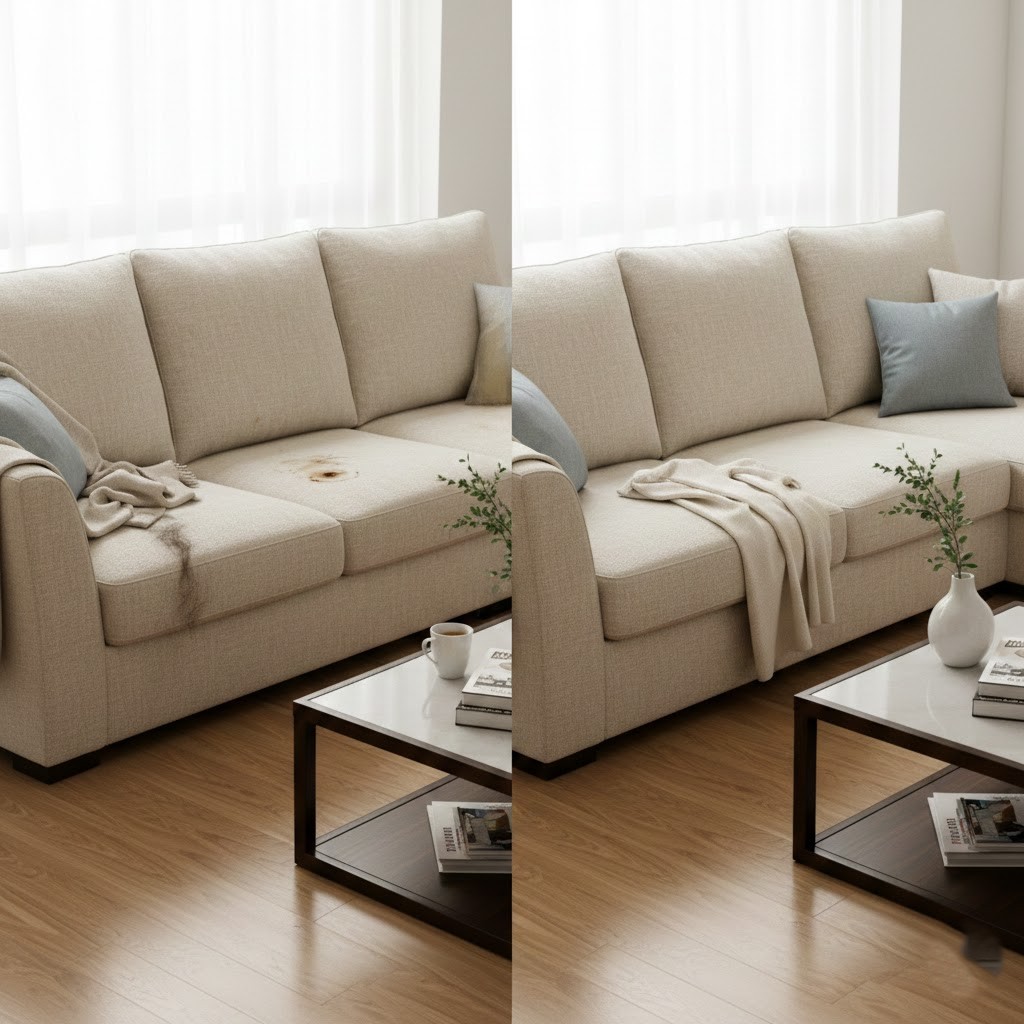 5 Seater Fabric Sofa  Deep Cleaning(Washable)