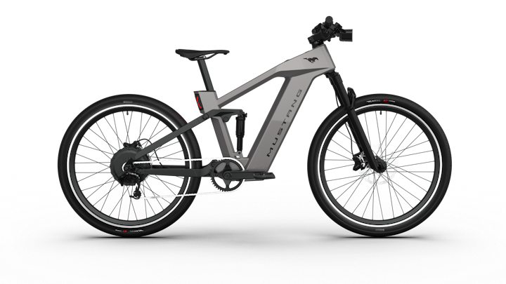 Bicicleta Ford Mustang-gris clásica 