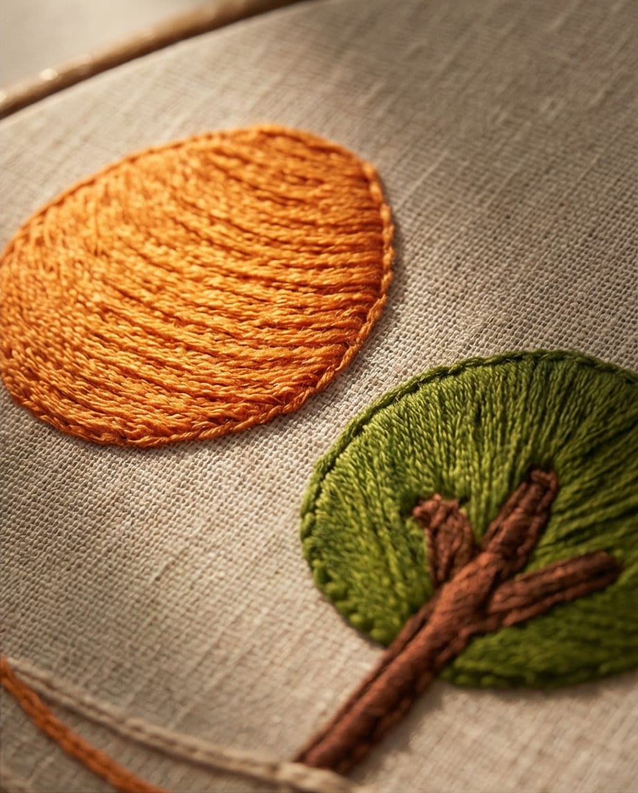 Broderie Décorative Nature