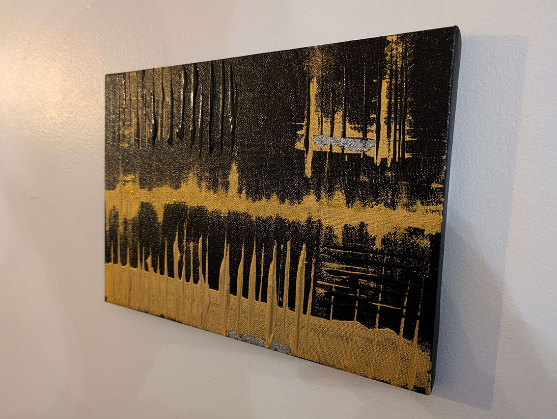 Abstract Textured Acrylic Painting