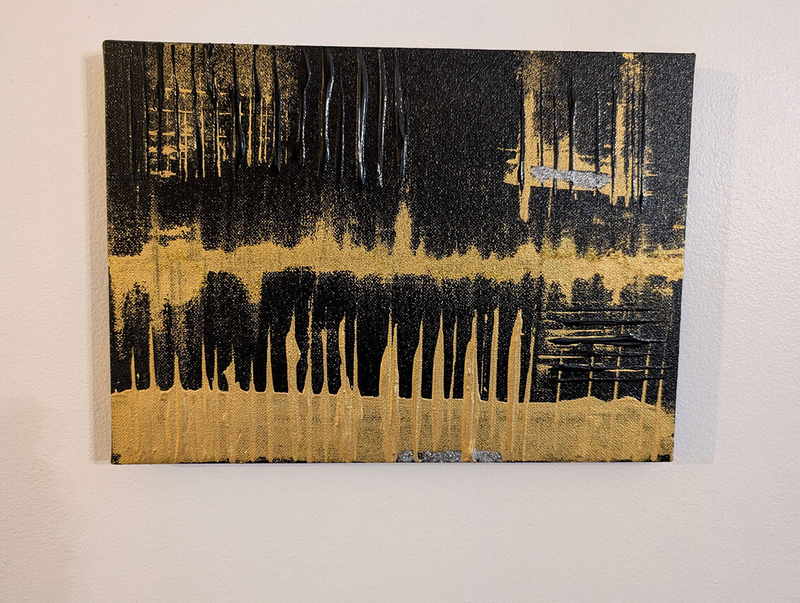 Abstract Textured Acrylic Painting