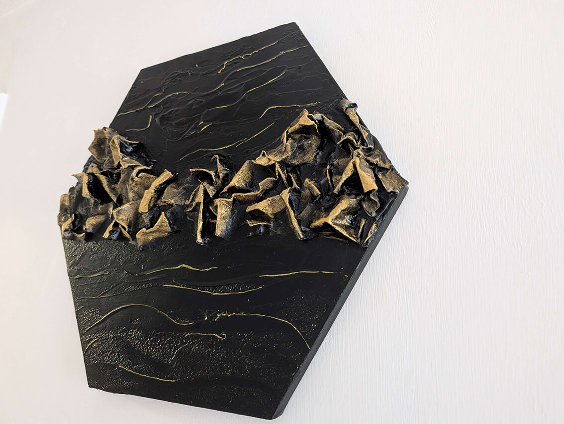 3D Mixed Media Hexagon Artwork