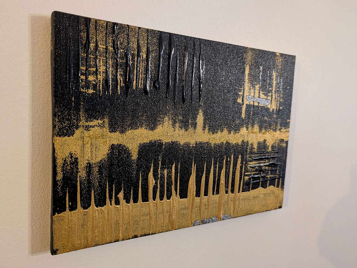 Abstract Textured Acrylic Painting