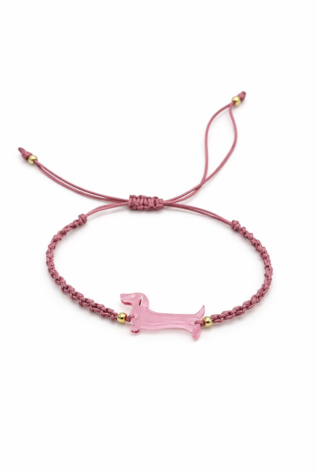 Pulsera Dachshund Rosa