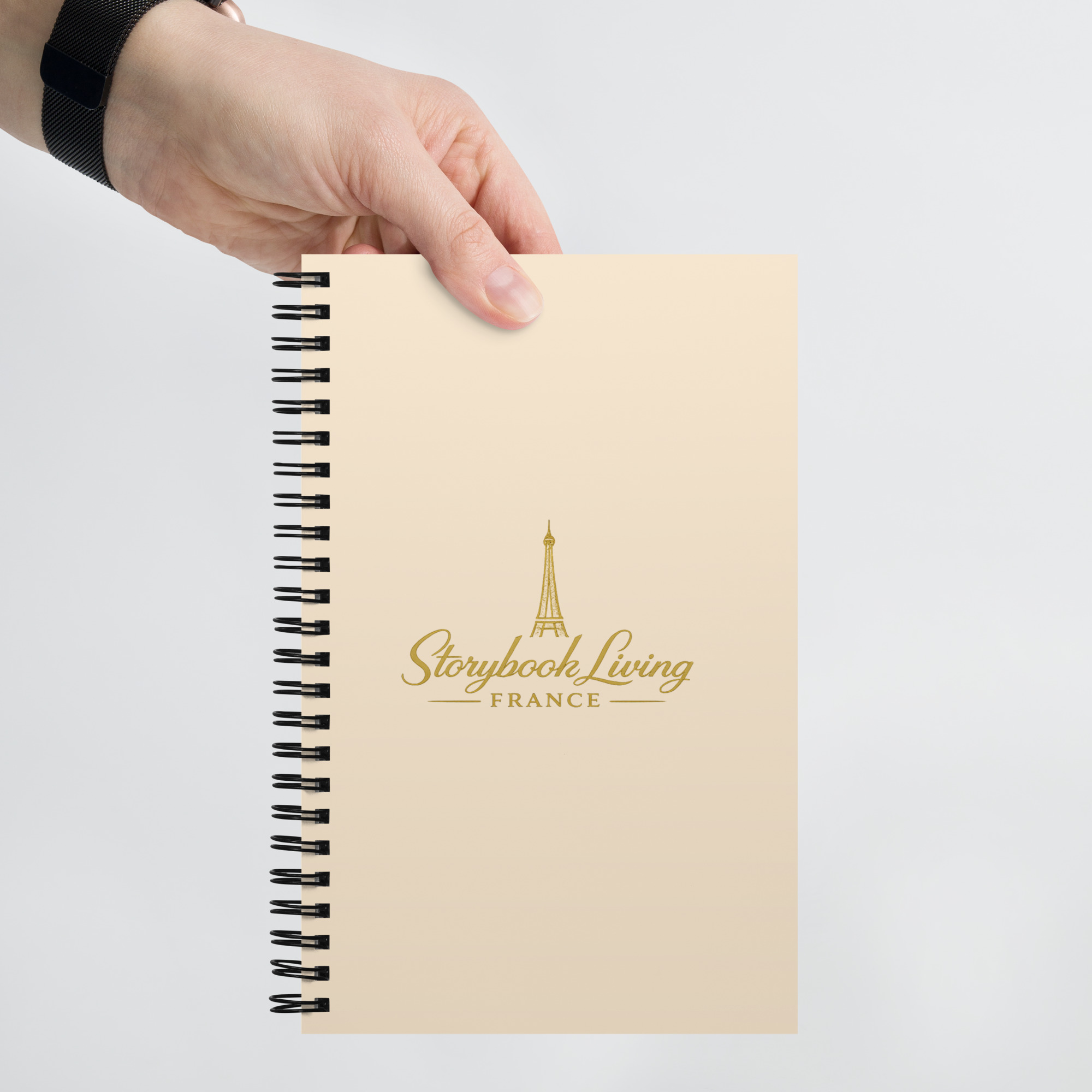 Storybook Living France 'Eggshell' Spiral Notebook 