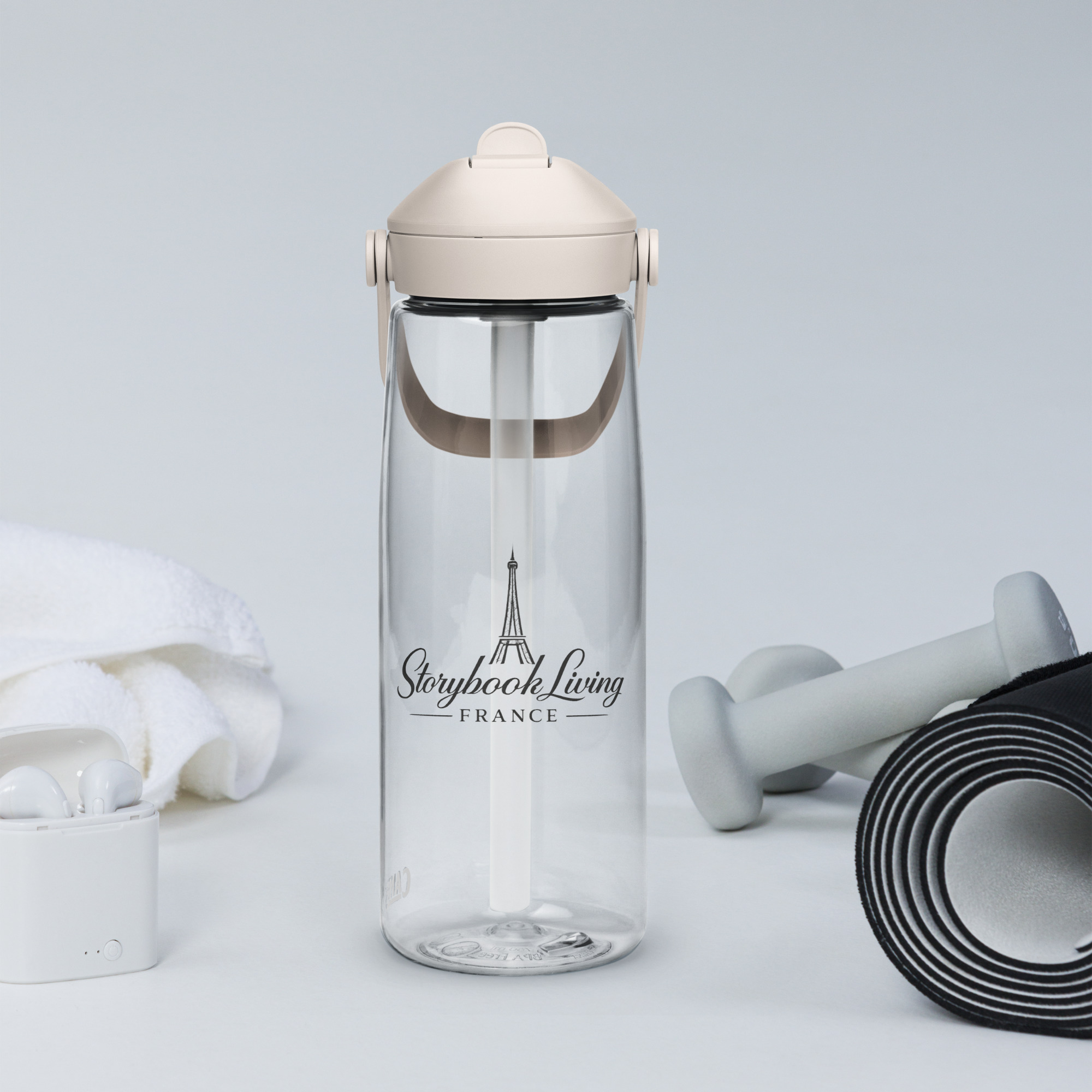 Storybook Living Flip Straw Water Bottle