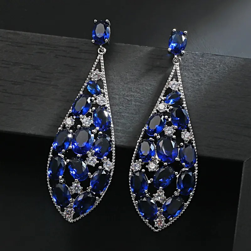 Zircon Elegant Drop Earrings