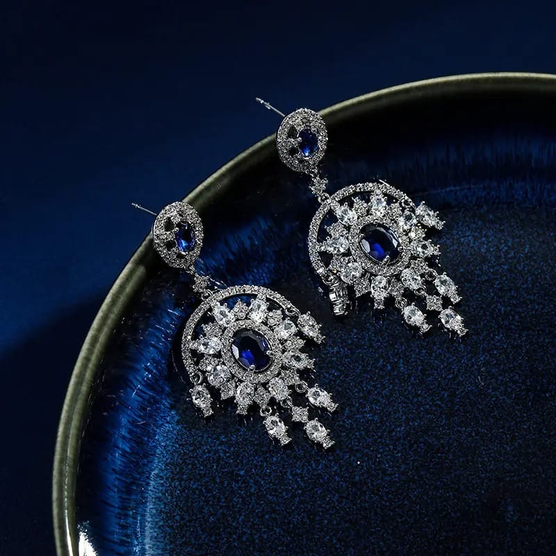 Elegant Zircon Chandelier Earrings