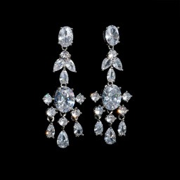 Zircon Elegant Crystal Drop Earrings