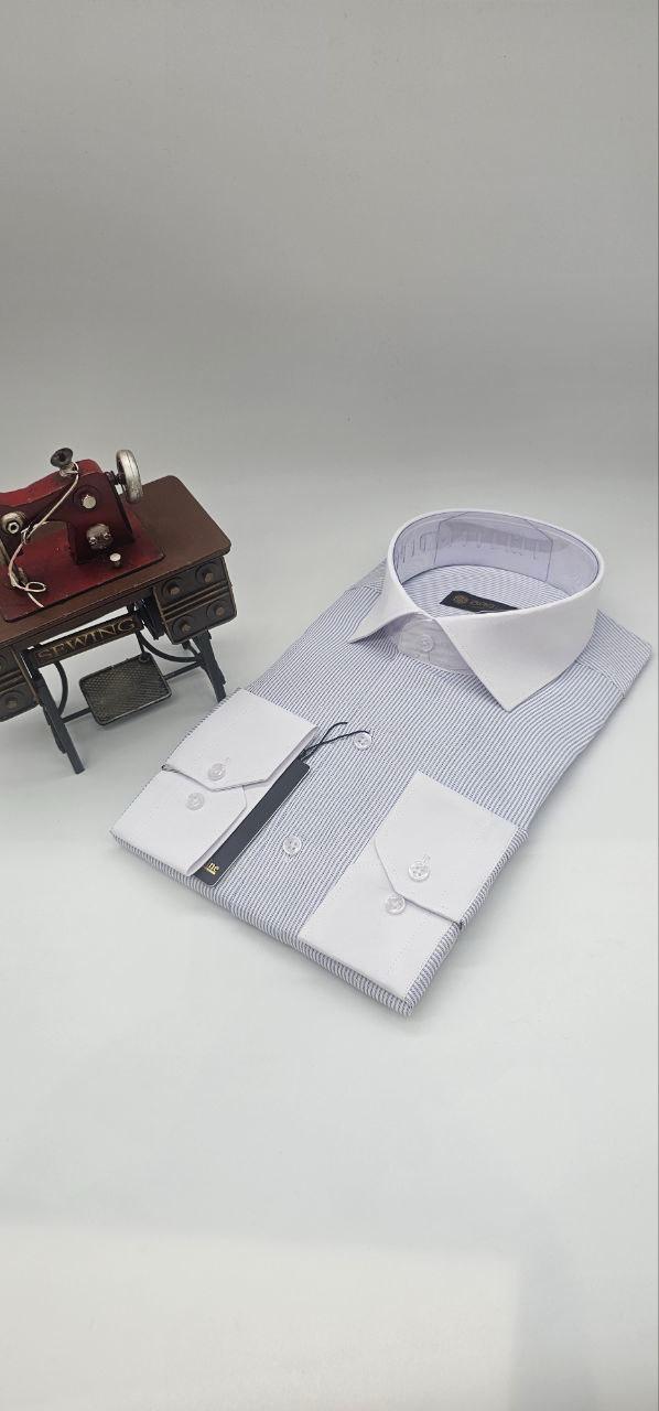 Chemise homme à rayures fines