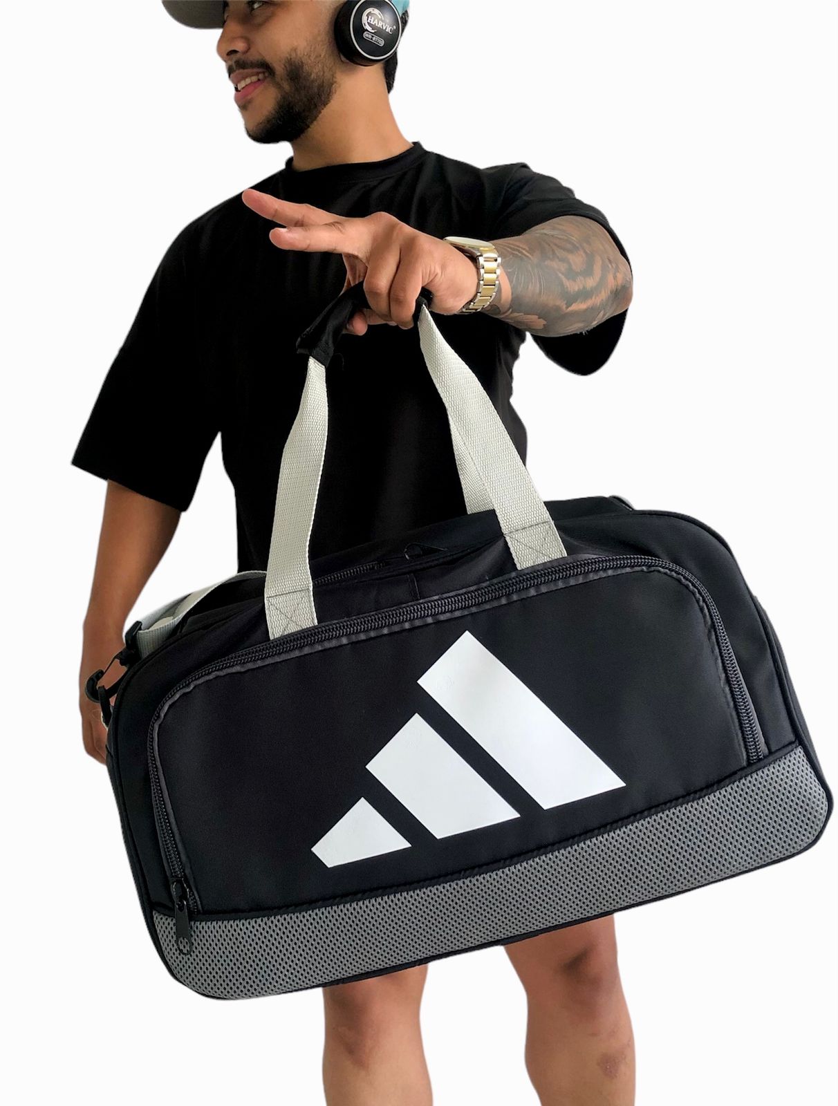 Maletín Deportivo - Negro Gris - REF 1