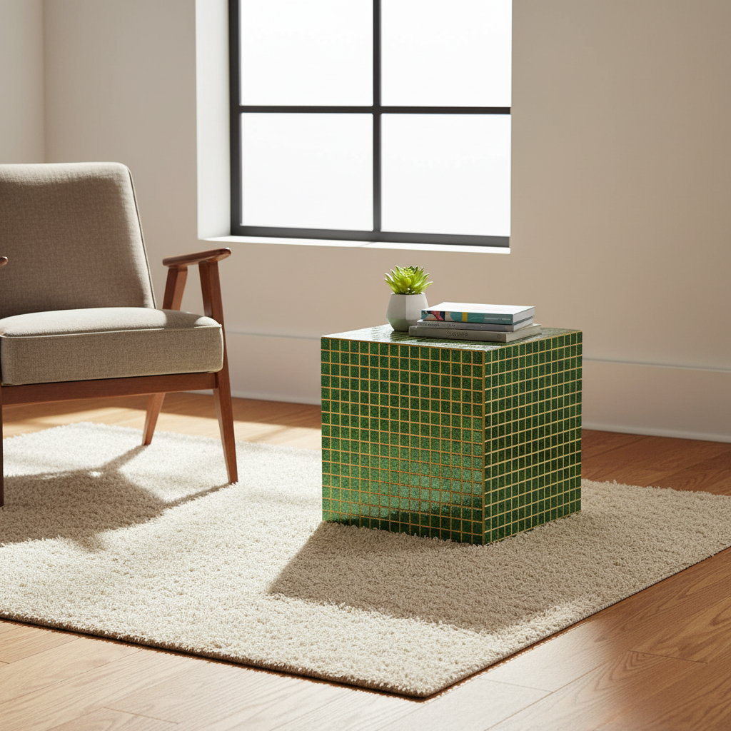 Ceramiczna kostka - zielona II