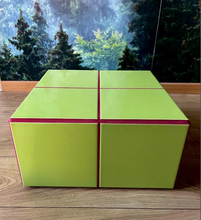 Ceramiczna kostka - zielona