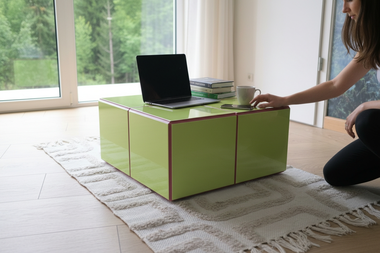 Ceramiczna kostka - zielona