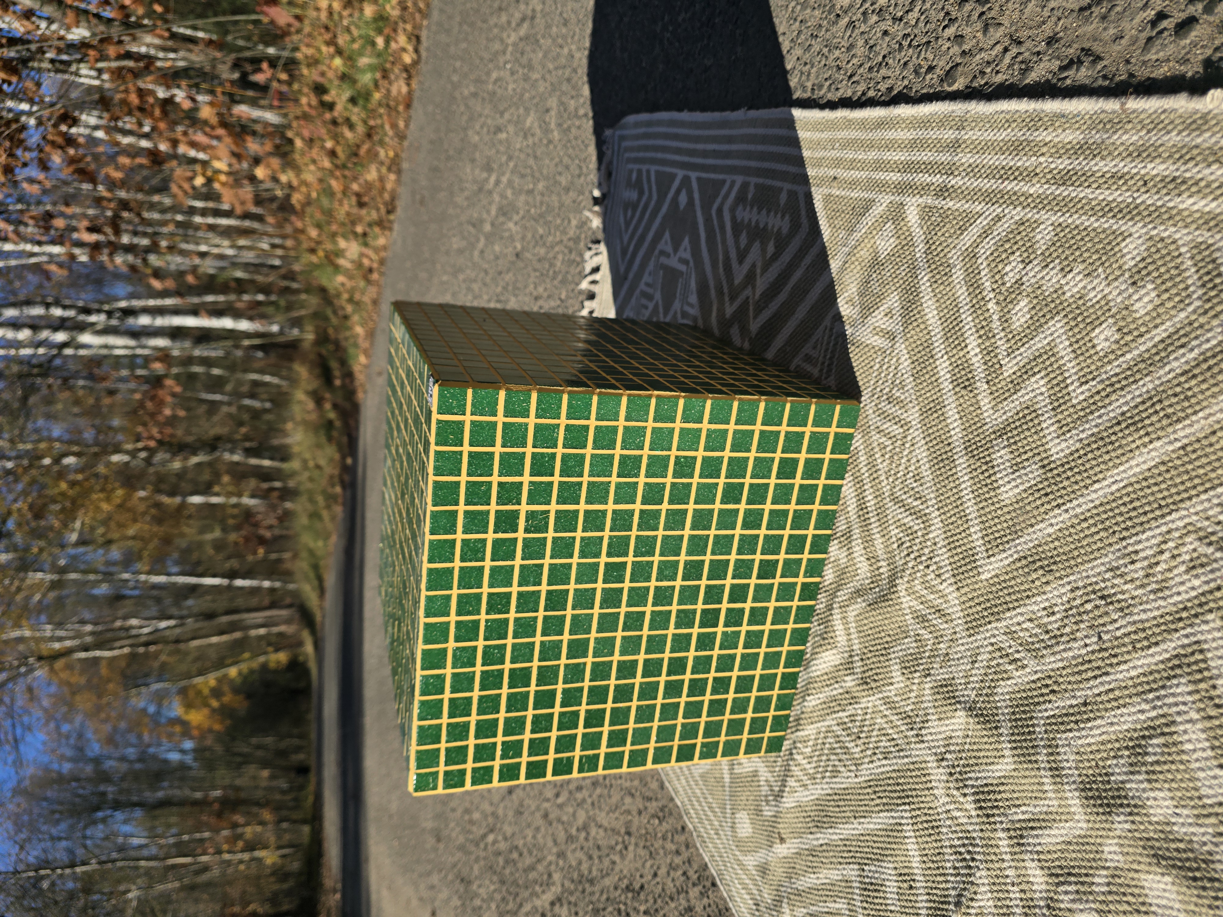 Ceramiczna kostka - zielona II