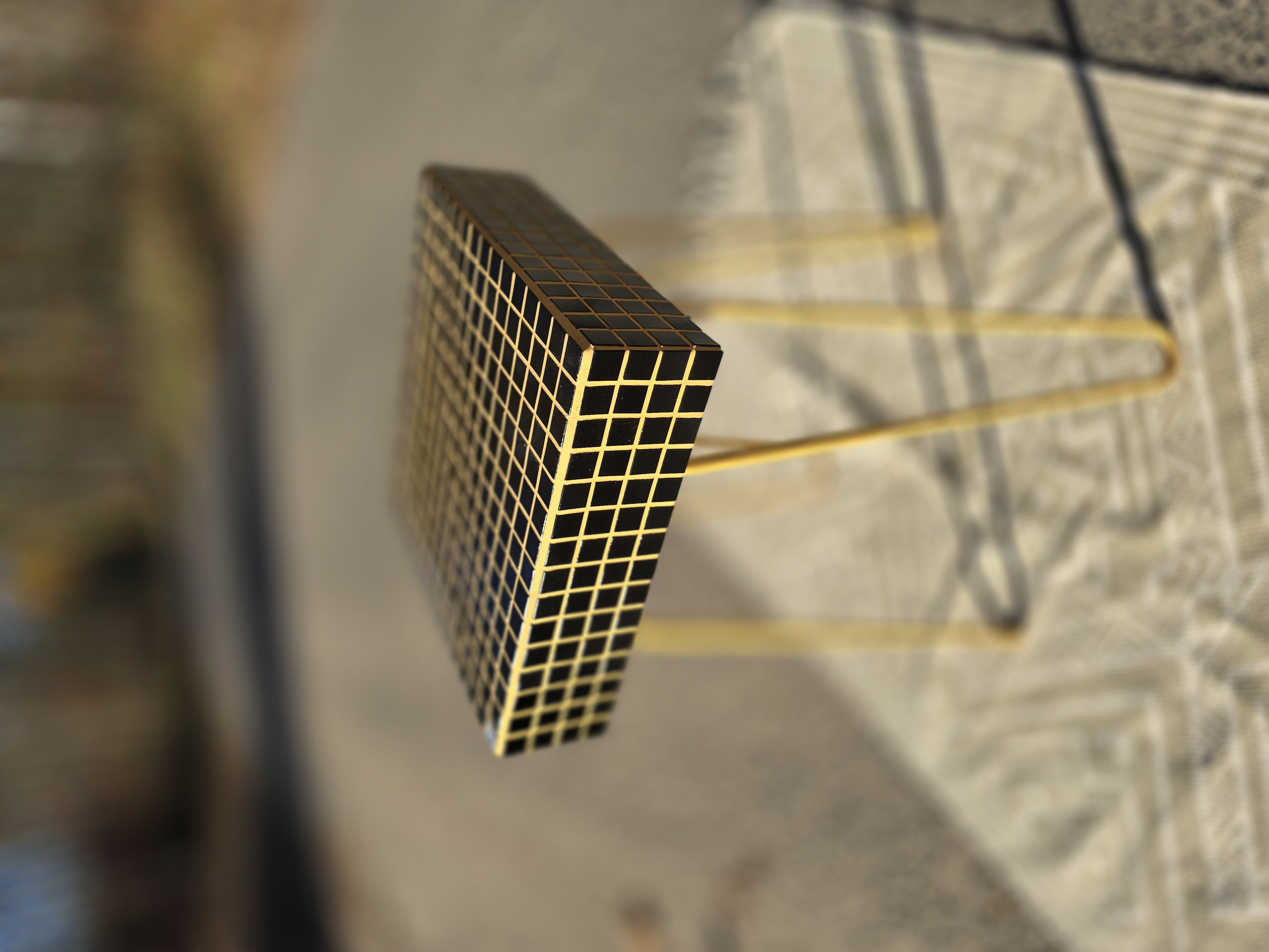 Ceramiczny stolik - czarny