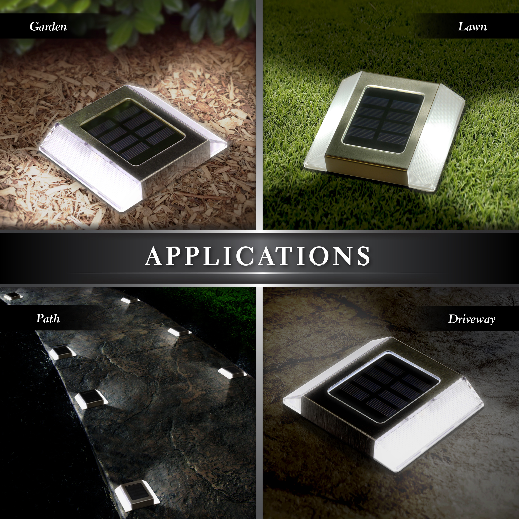 Stainless Steel Solar Path Light
