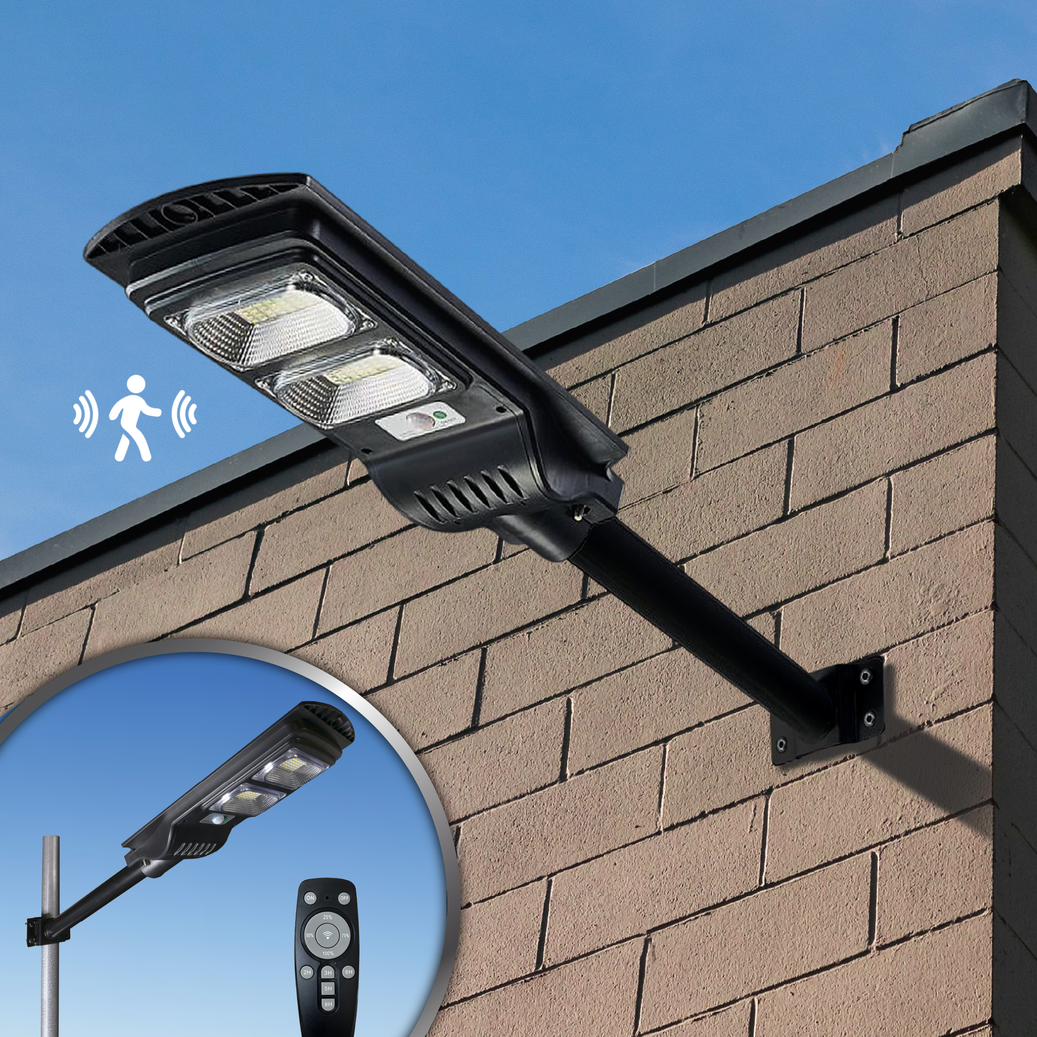 Solar Motion Sensor LED Street Light