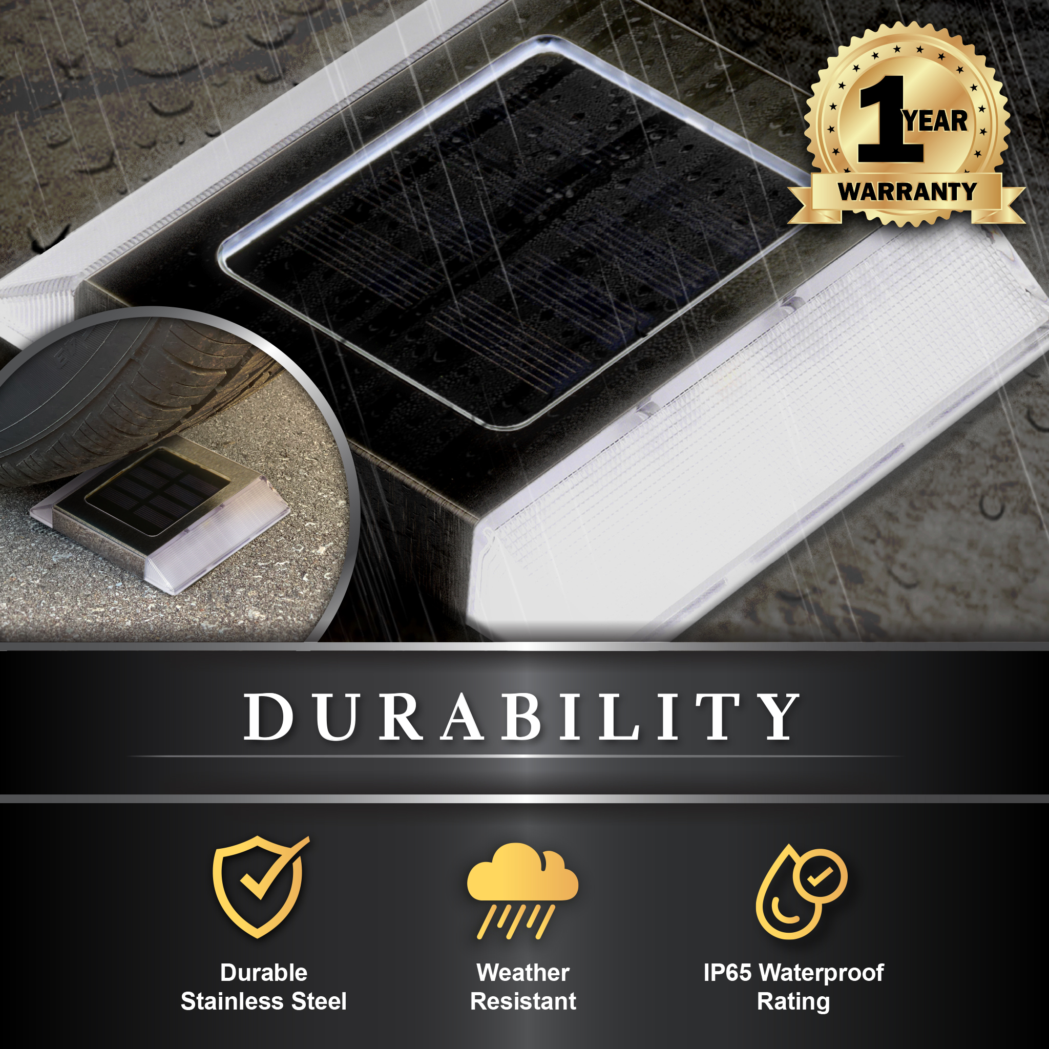  Stainless Steel Solar Path Light