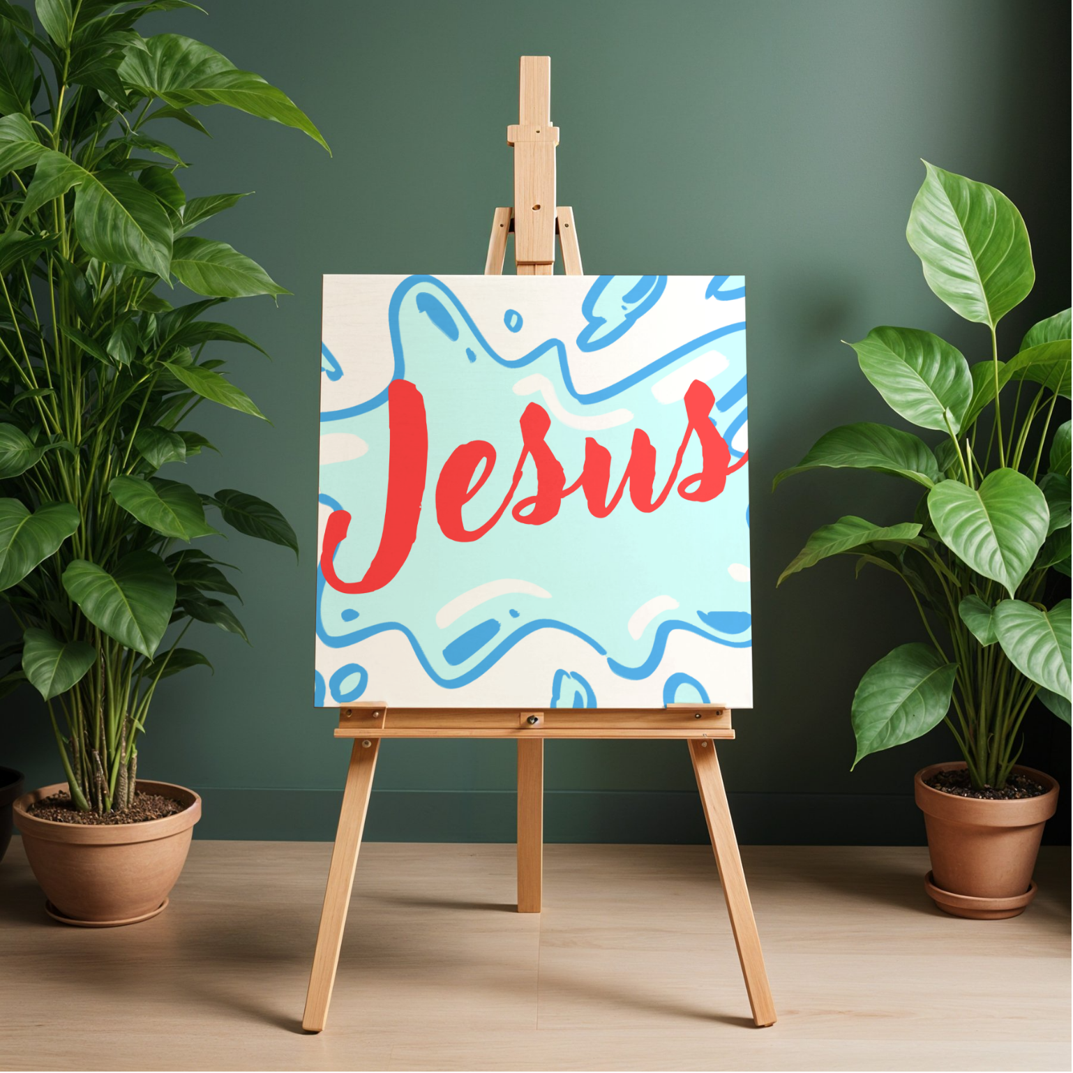 Jesus on water