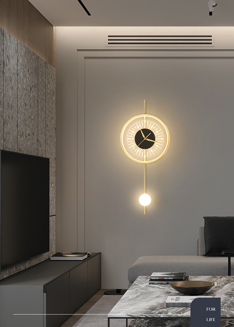 Horloge murale lumineuse moderne - HMK-21