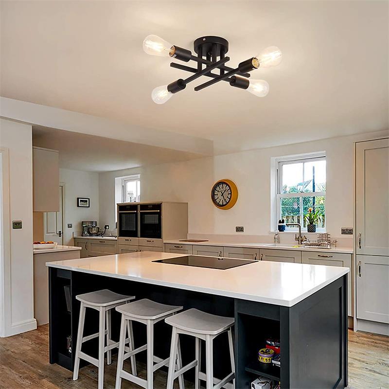 Plafonnier Industriel 4 Lampes - HMK-2