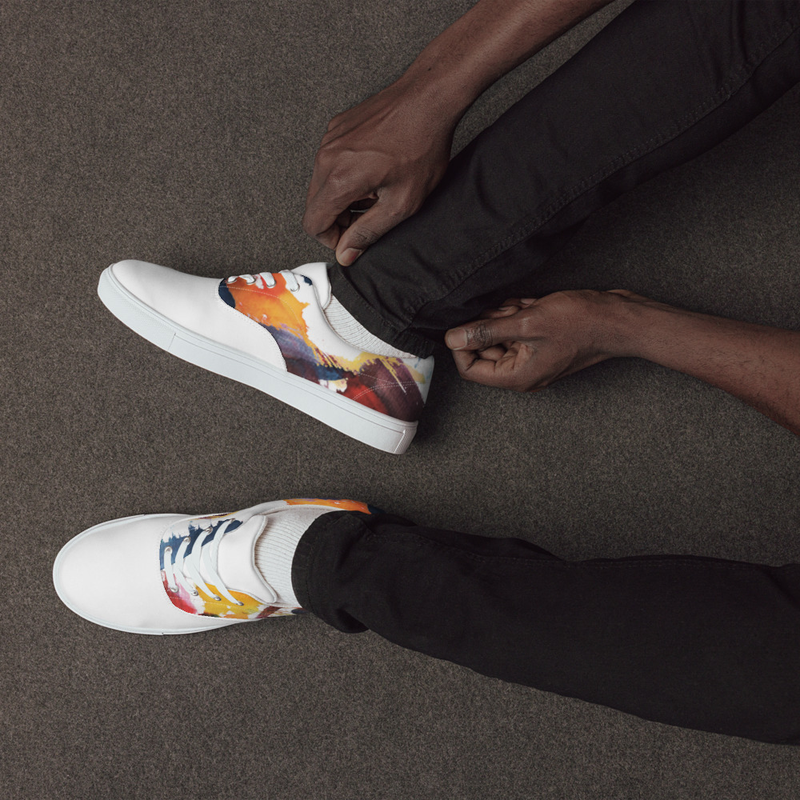 Herren-Schnürschuhe aus Canvas