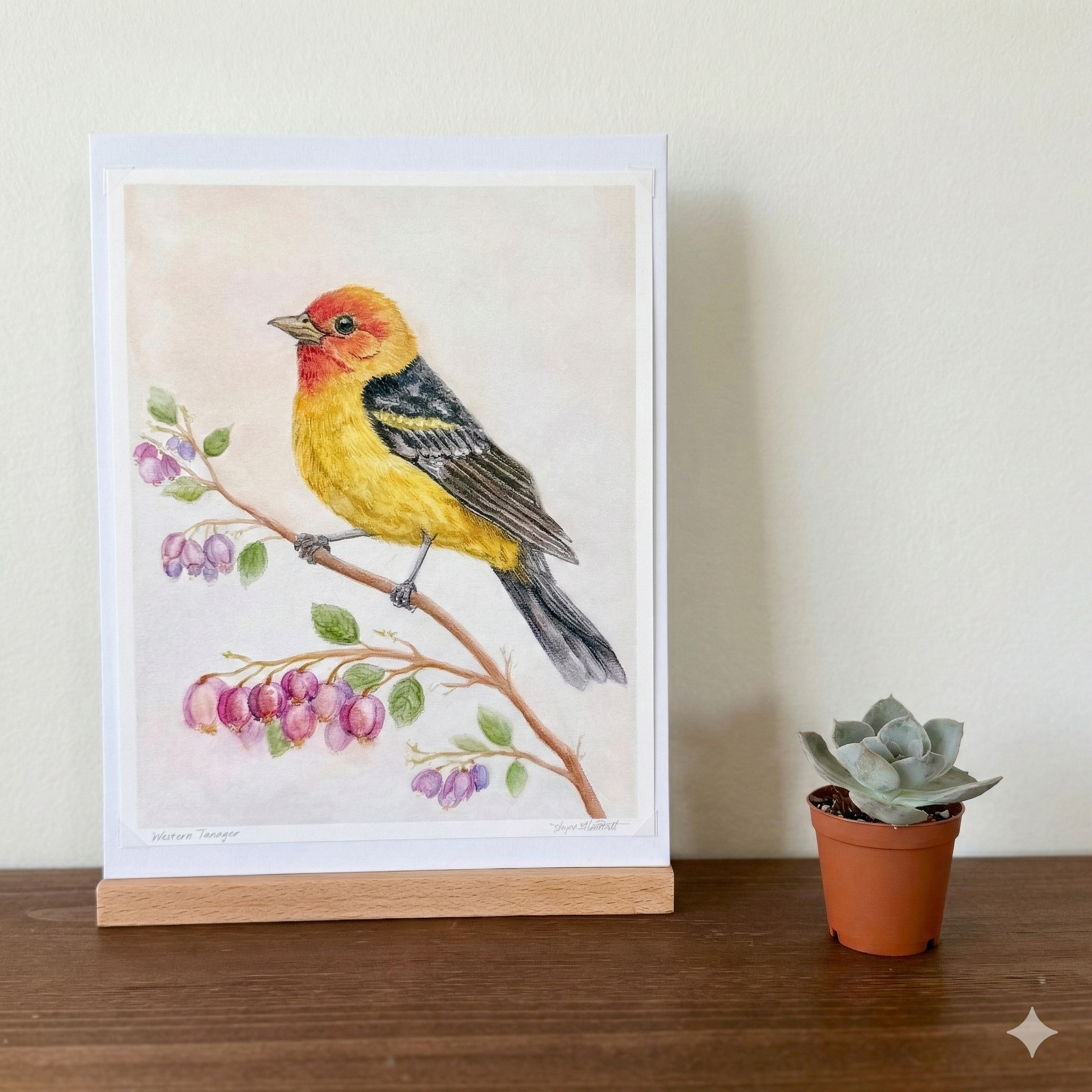 Western Tanager — 8×10 Archival Fine Art Print