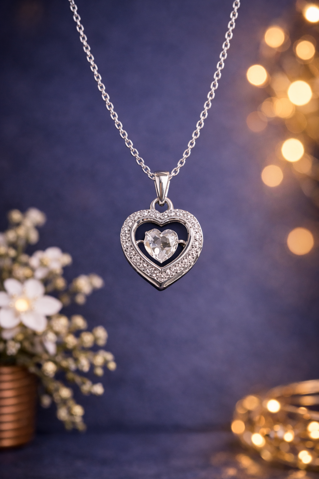 Heart Shaped Pendant Necklace