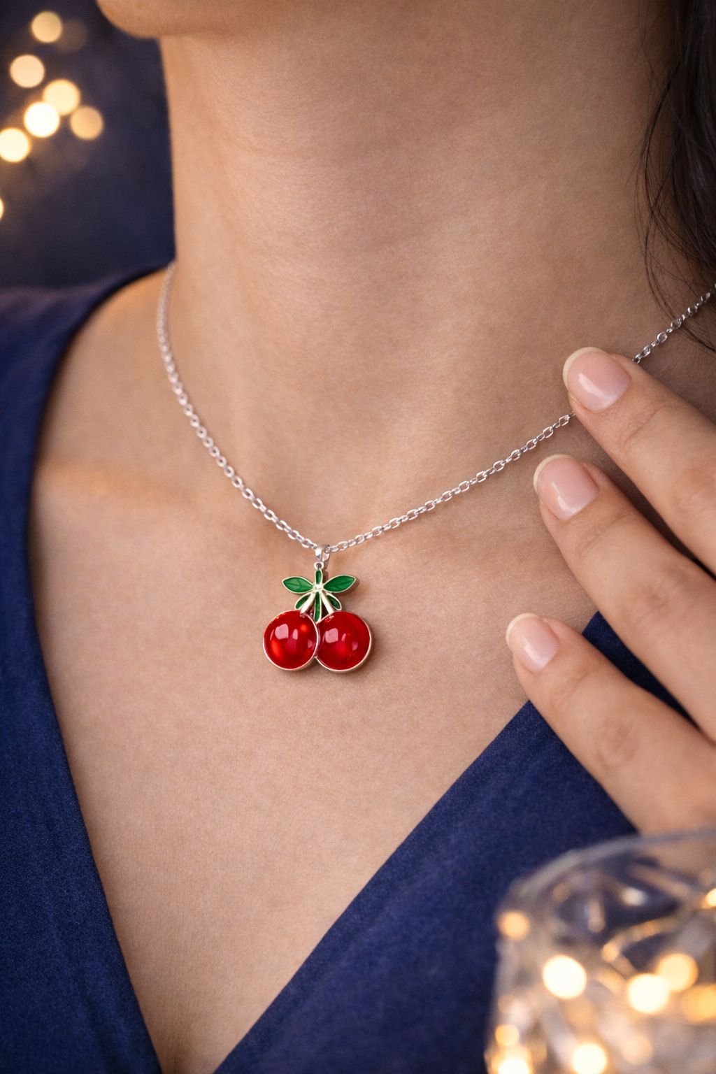 Cherry Pendant Necklace