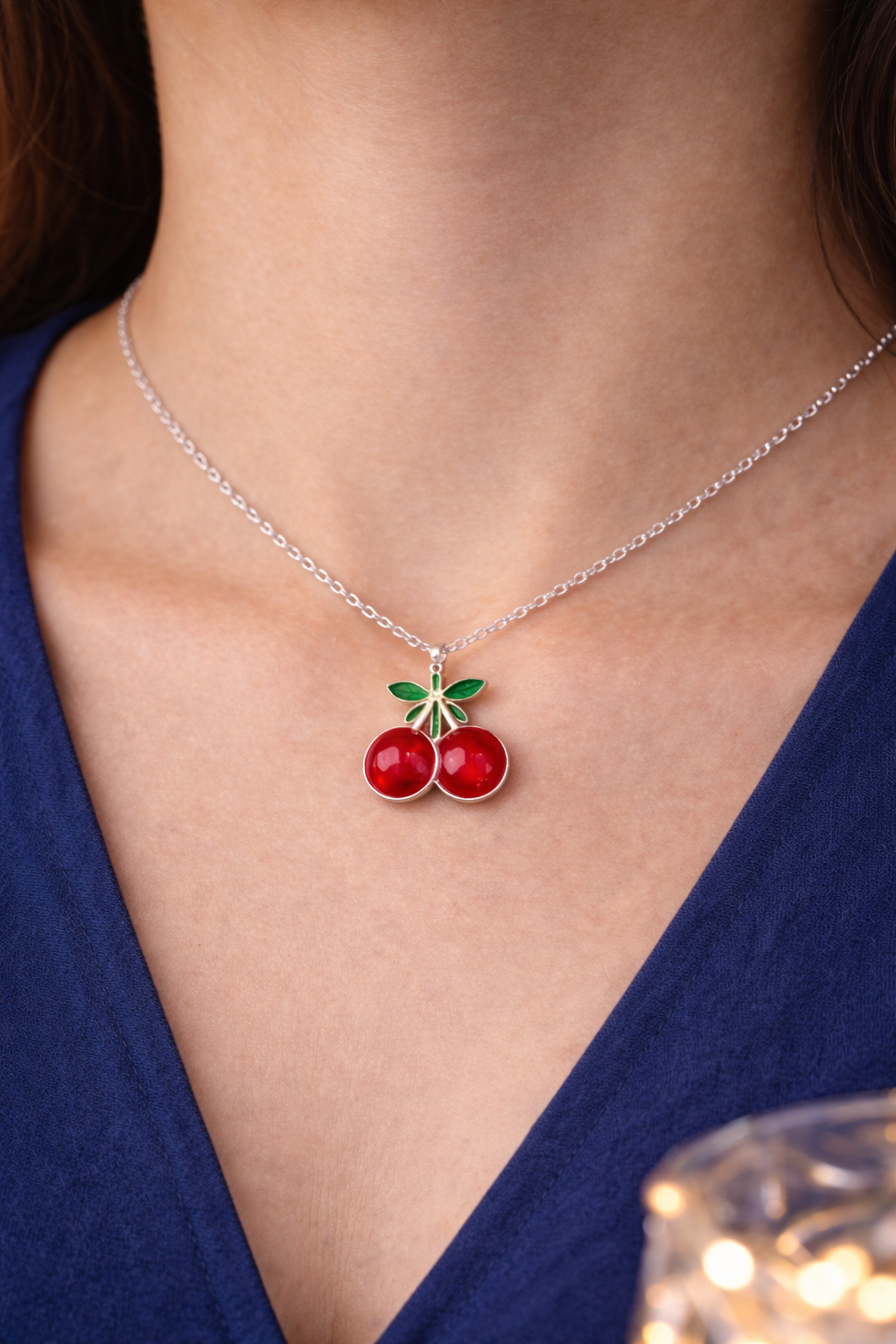 Cherry Pendant Necklace