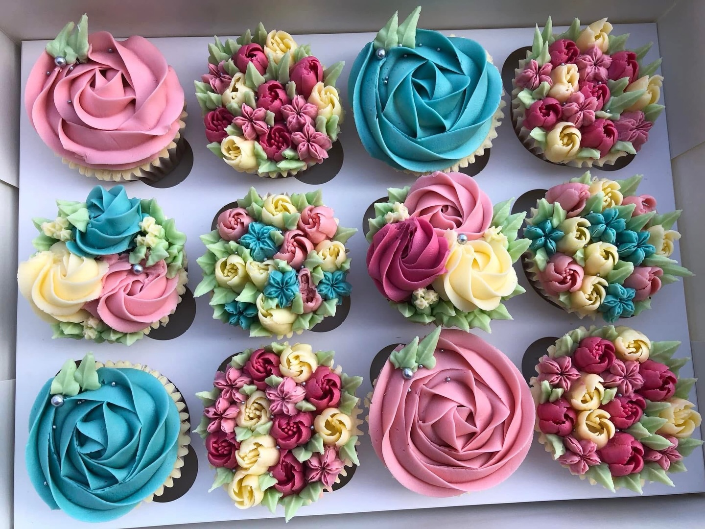 Mother's Day Floral Cupcakes (COLLECTION OR LOCAL DELIVERY)