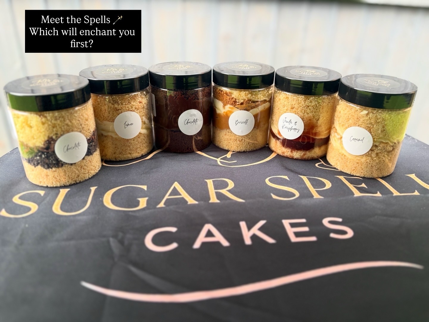 Luxury Postal Cake Jars – Box of 6 (Choose Your Flavours)
