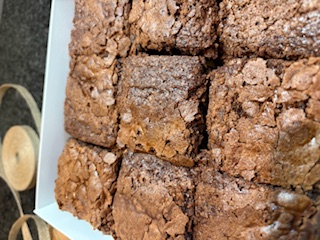 Chocolate Fudge Postal Brownie Box 