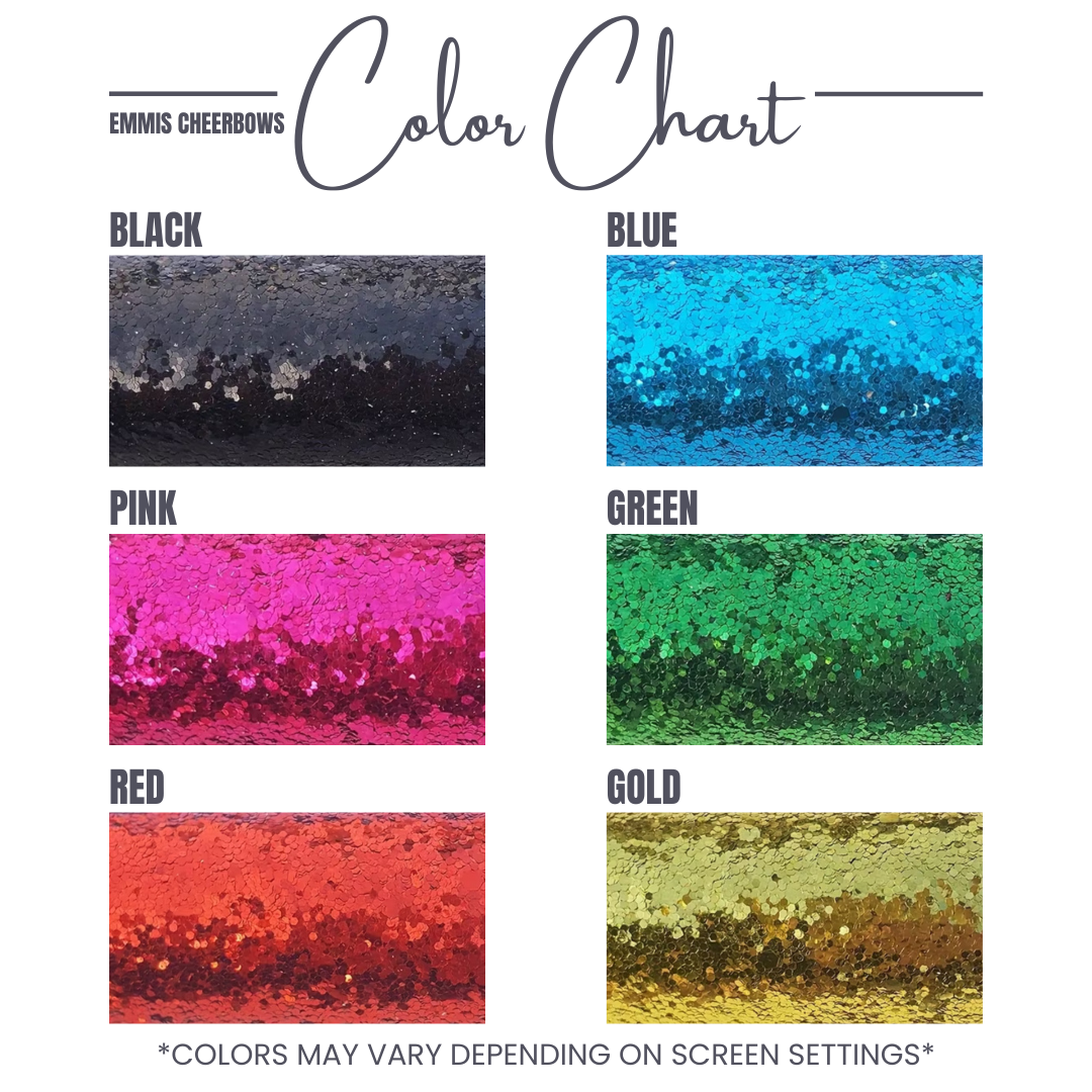 Chunky Glitter Anhängerschleife